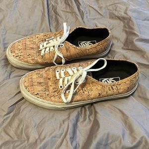 Vans low tops cork print